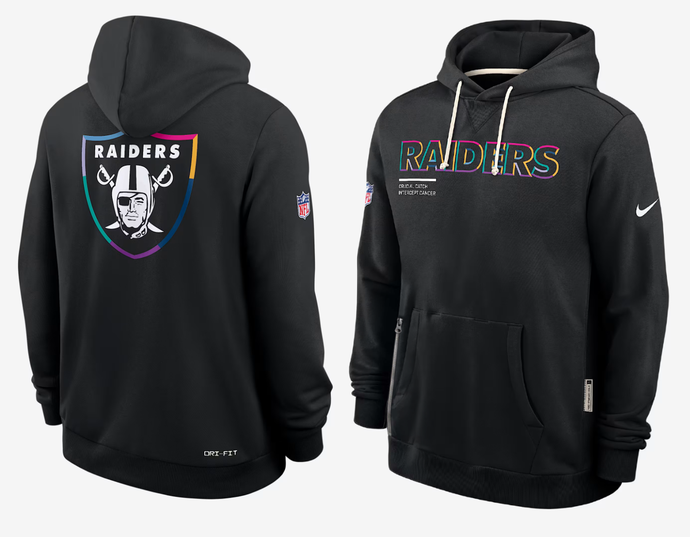 Men Oakland Raiders black 2025 Nike NFL hoodie->nfl t-shirts->Sports Accessory